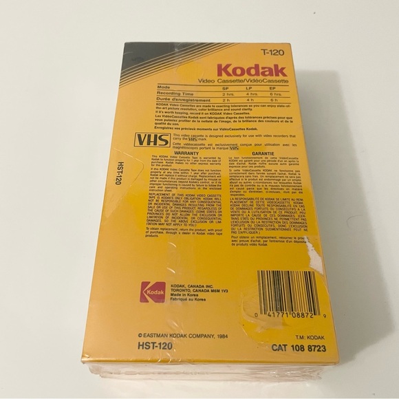 Kodak Video Cassette T-120 Lot of 4 - Picture 8 of 9